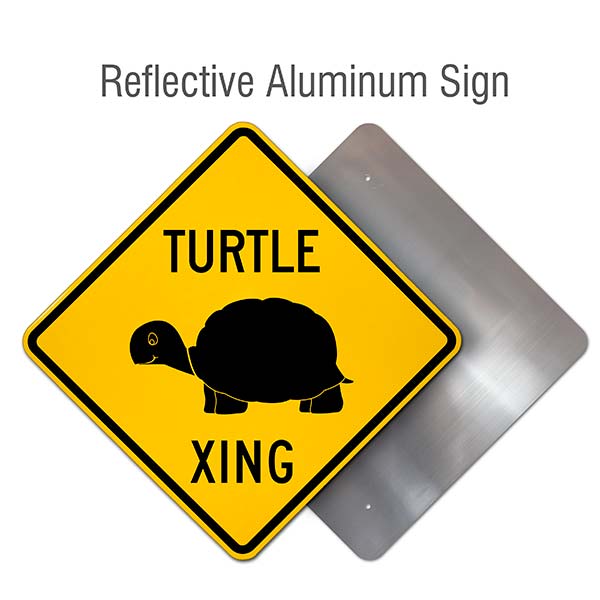Turtle Crossing Sign
