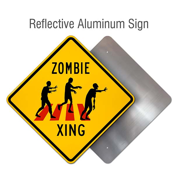Zombie Crossing Sign
