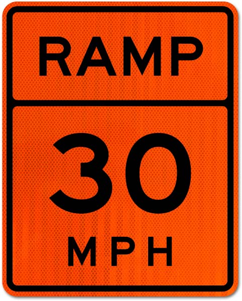 Advisory Ramp 30 MPH Sign