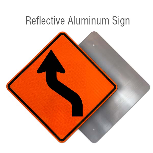 Left Reverse Curve Sign