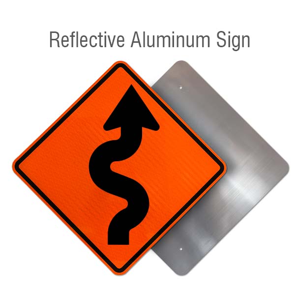 Right Winding Road Sign