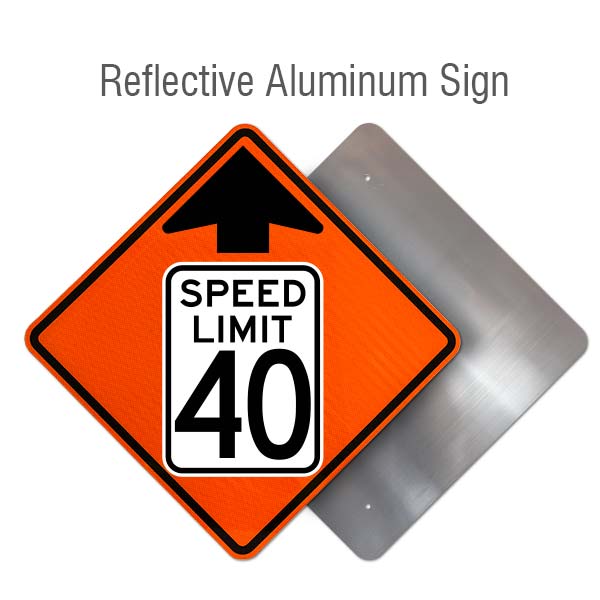 Reduced Speed Limit 40 MPH Sign