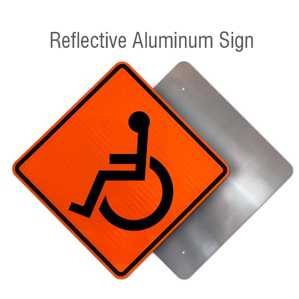 Handicapped Crossing Sign