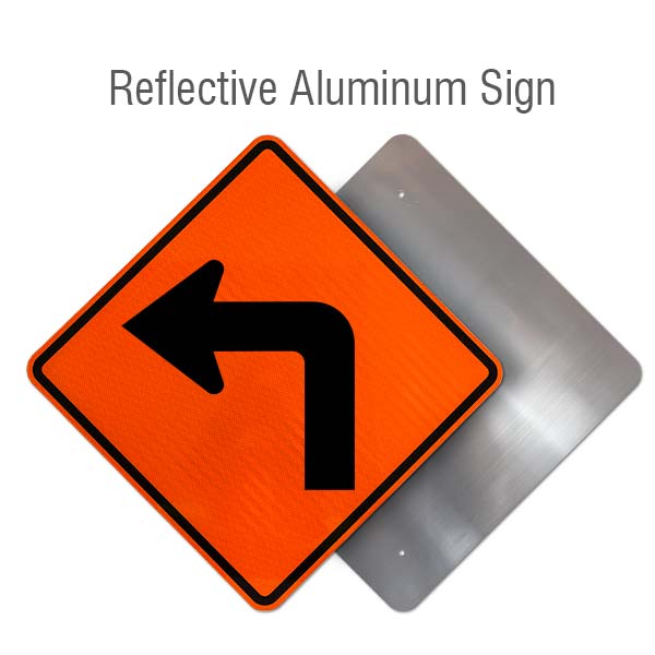 Left Turn Ahead Sign