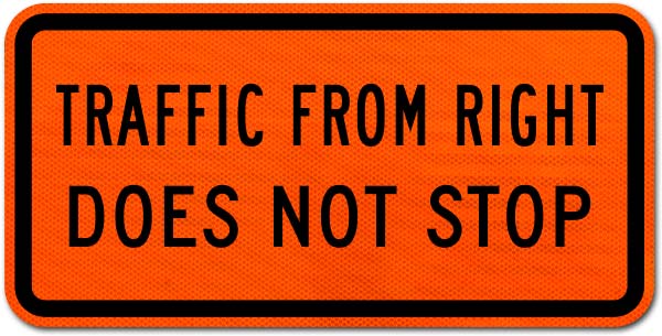 Traffic From Right Does Not Stop Sign