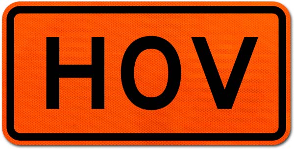 HOV Sign