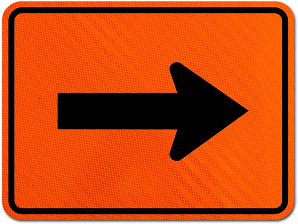 Supplemental Right Arrow Sign