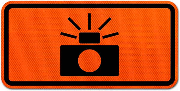 Photo Enforced (Symbol) Sign