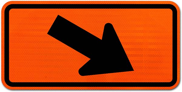 Diagonal Arrow Right Sign