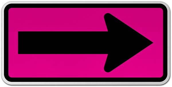 One Direction Large Right Arrow Sign