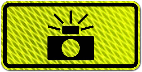 Photo Enforced (Symbol) Sign