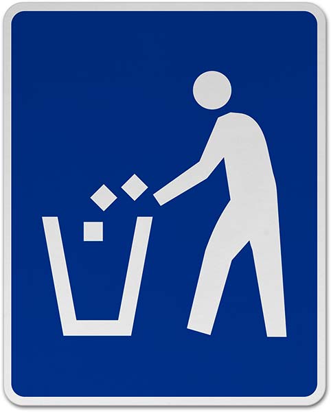 Litter Container Sign