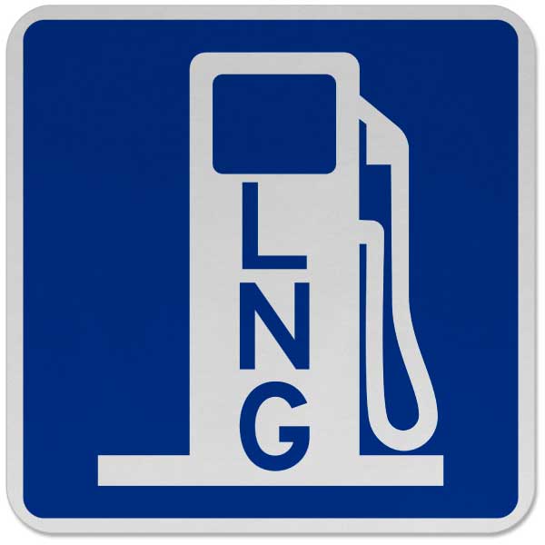 Alternative Fuel - Liquidified Natural Gas Sign