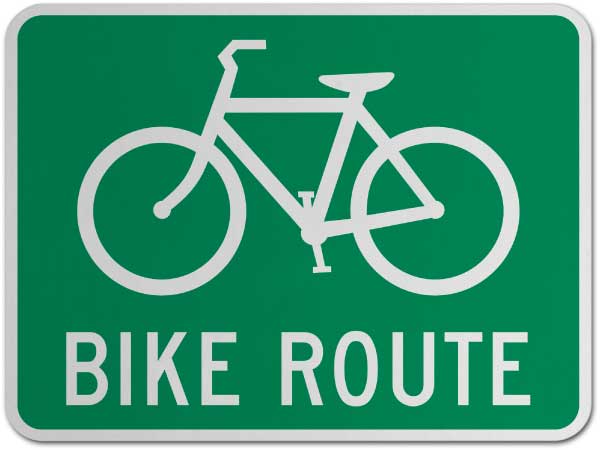 Bike Route Sign