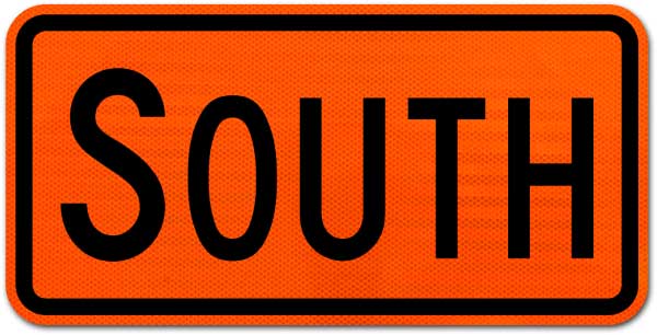 South Route Marker Sign