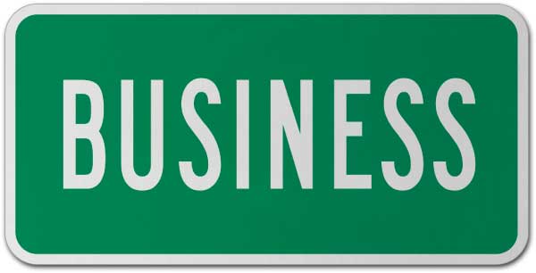 Business Route Marker Sign