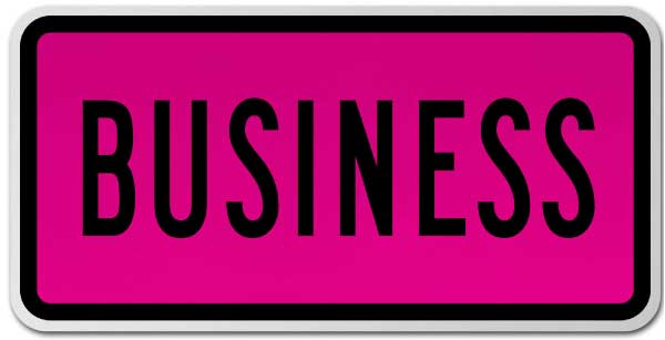 Business Route Marker Sign