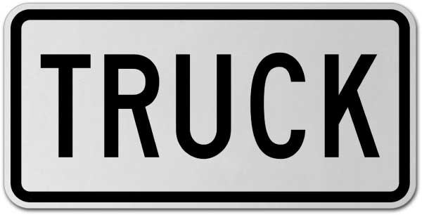 Truck Route Marker Sign