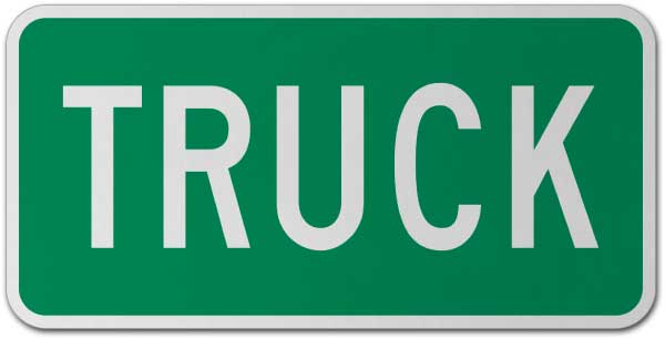 Truck Route Marker Sign