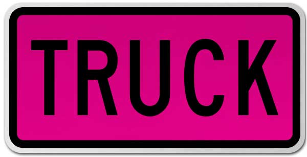 Truck Route Marker Sign