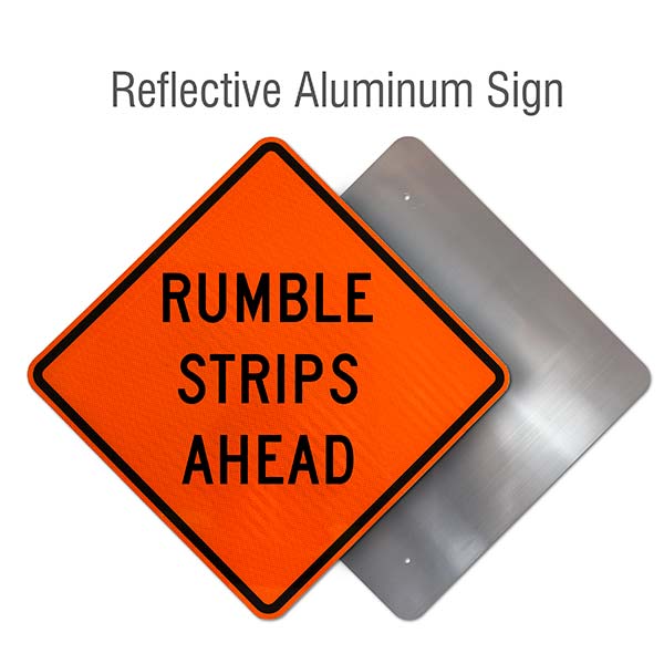 Rumble Strips Ahead Sign