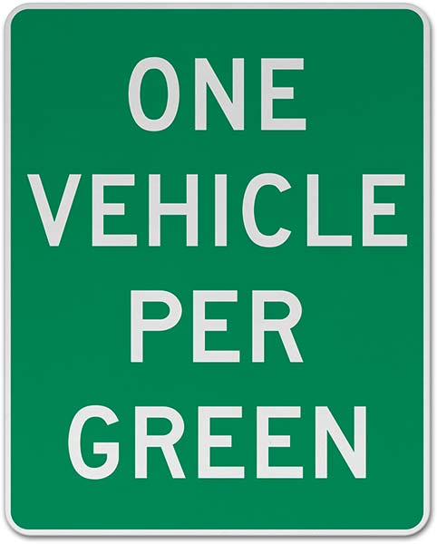 Ramp Metering Sign