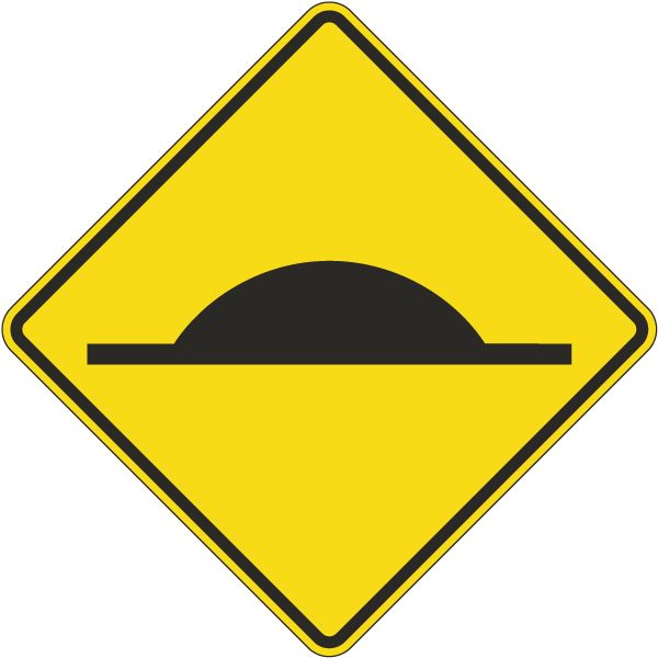 Speed Bump Symbol Sign