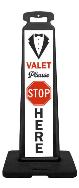 Valet Parking Please Stop Vertical Panel