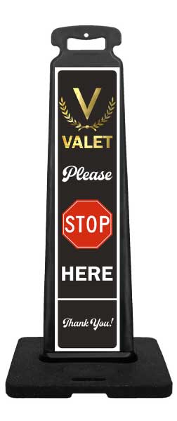 Valet Parking Please Stop Vertical Panel