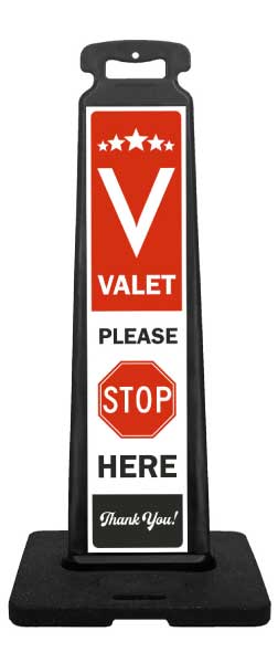 Valet Parking Please Stop Vertical Panel