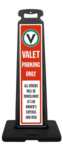 Valet Parking Only Vertical Panel
