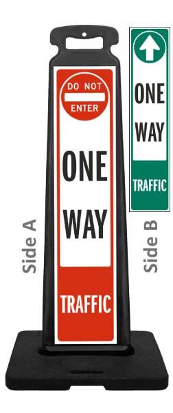 One Way Traffic Vertical Panel