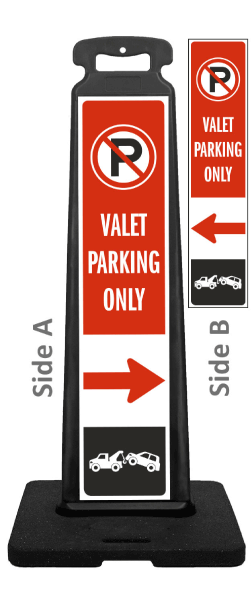 Valet Parking Only Vertical Panel