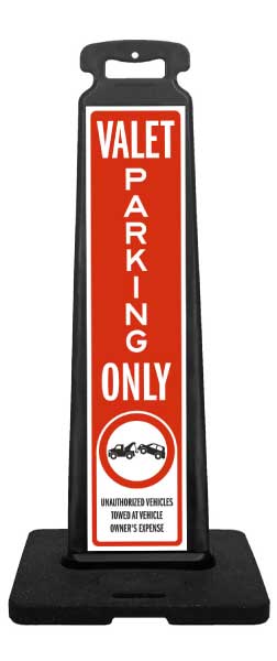 Valet Parking Only Vertical Panel