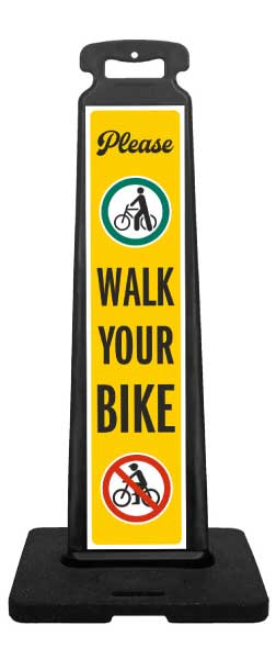 Walk Your Bike Vertical Panel