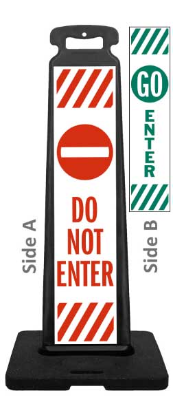 Do Not Enter Vertical Panel