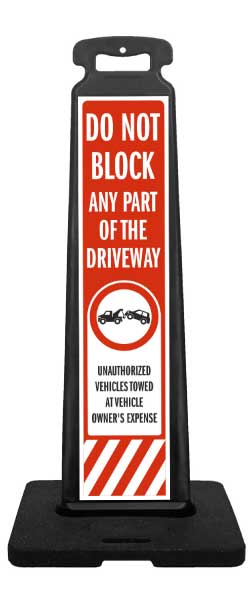 Do Not Block Vertical Panel