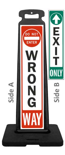 Wrong Way Vertical Panel