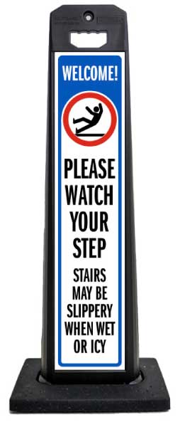 Please Watch Your Step Vertical Panel