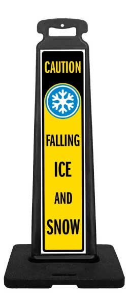 Caution Falling Ice and Snow Vertical Panel