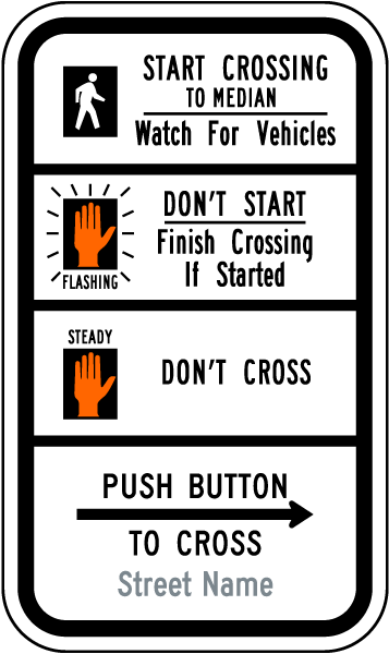 Angled Parking Only Sign