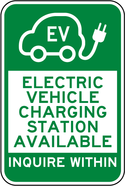 EV Charging Station Avaiable Sign