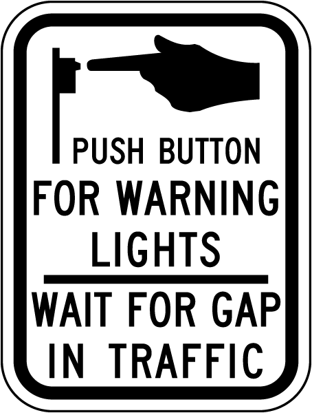 Push Button For Warning Lights Sign