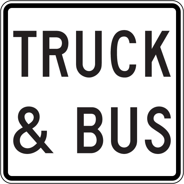 Truck And Bus Sign