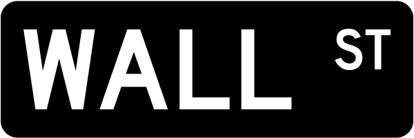 Wall Street Replica Sign