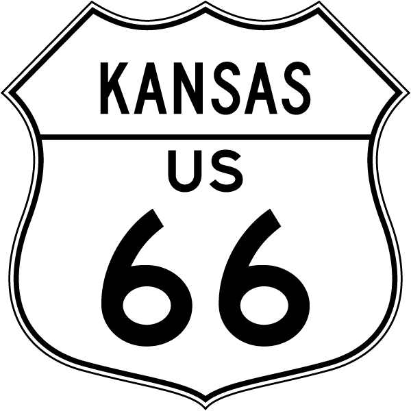 Kansas US 66 Replica Road Sign - Shop Novelty Metal Road Signs
