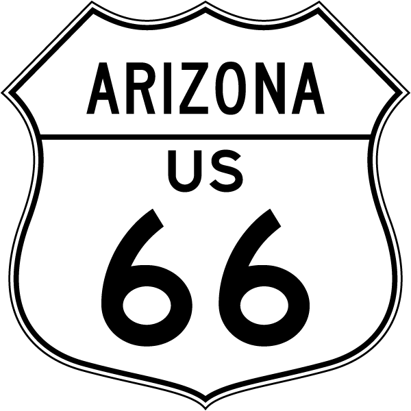 Arizona US 66 Replica Road Sign
