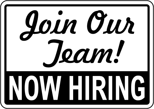 Join Our Team Sign