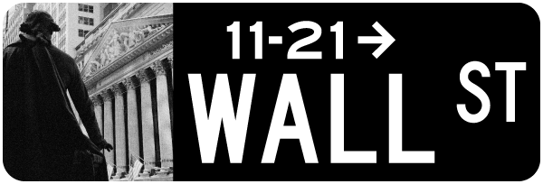 Wall Street Sign Replica