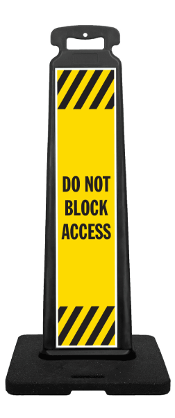Do Not Block Access Vertical Panel